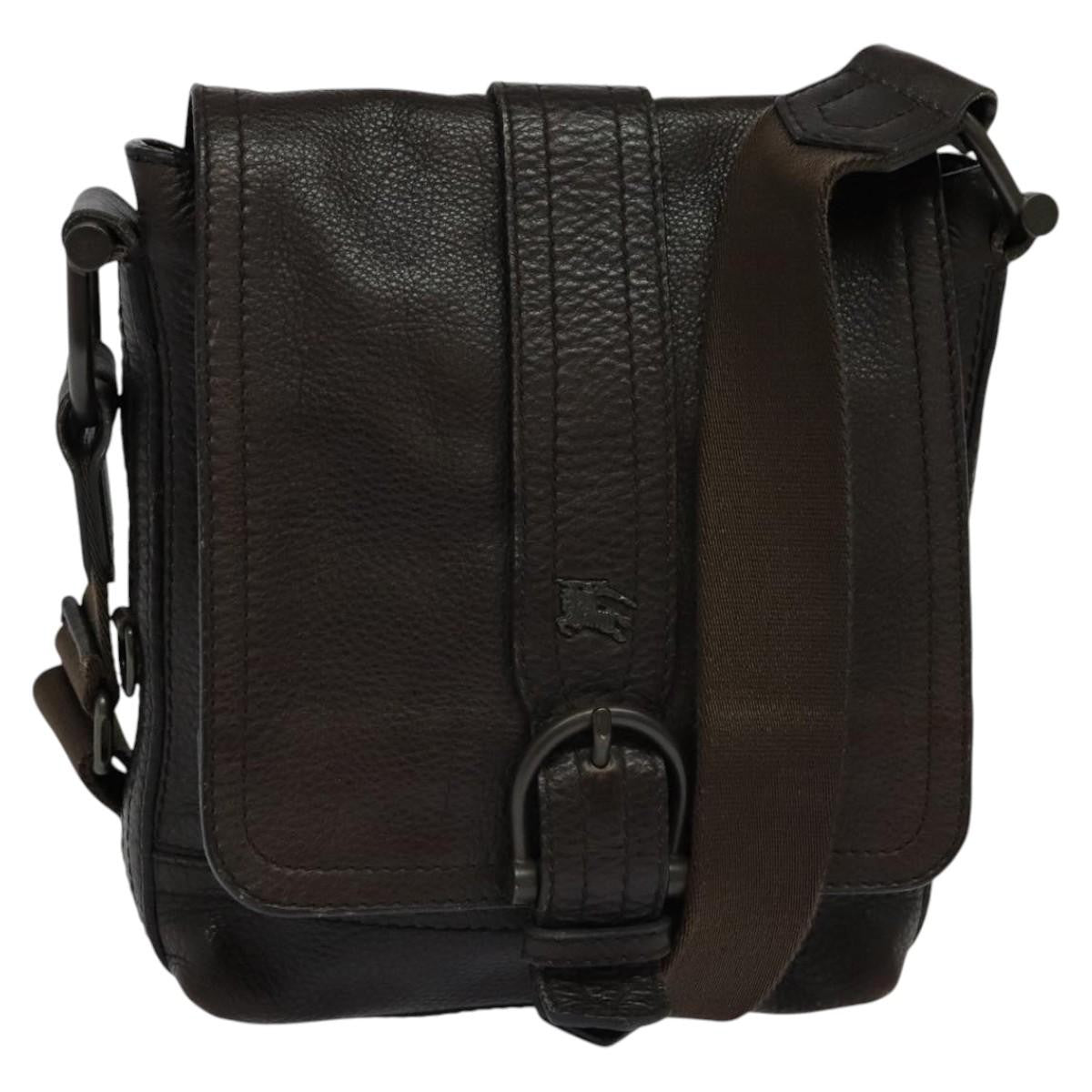 Burberry Vintage Shoulder Bag Leather, BROWN, LEATHER, Shoulder bag