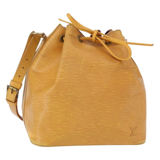Louis Vuitton Petit Noe Handbag Epi Leather, YELLOW, LEATHER, Shoulder bag