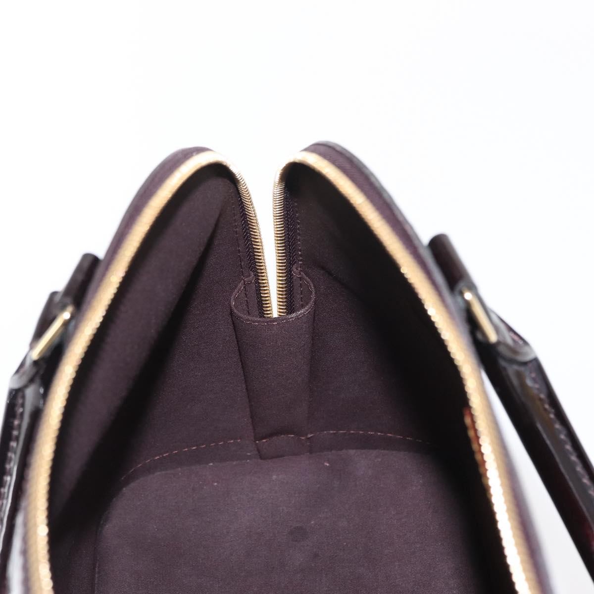 Louis Vuitton Alma Handbag Monogram Vernis, BURGUNDY, PATENT_LEATHER, Handbag