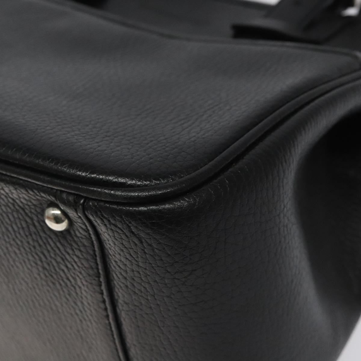 Burberry Vintage Handbag Leather, BLACK, LEATHER, Handbag