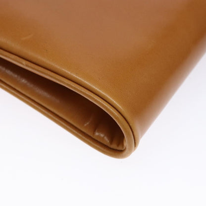 Gucci Vintage Flap Crossbody Bag Leather, BROWN, LEATHER, Shoulder bag