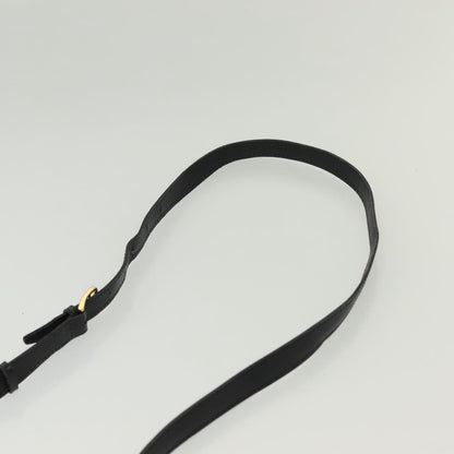 Celine Vintage Triomphe Shoulder Bag Leather, BLACK, LEATHER, Shoulder bag