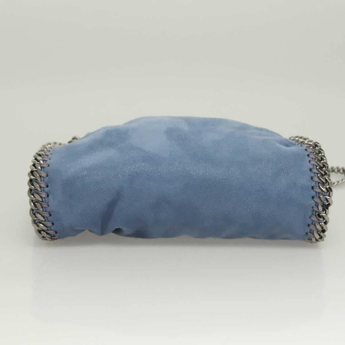 Stella McCartney Falabella Fold Over Crossbody Bag Suede, BLUE, SUEDE, Crossbody bag