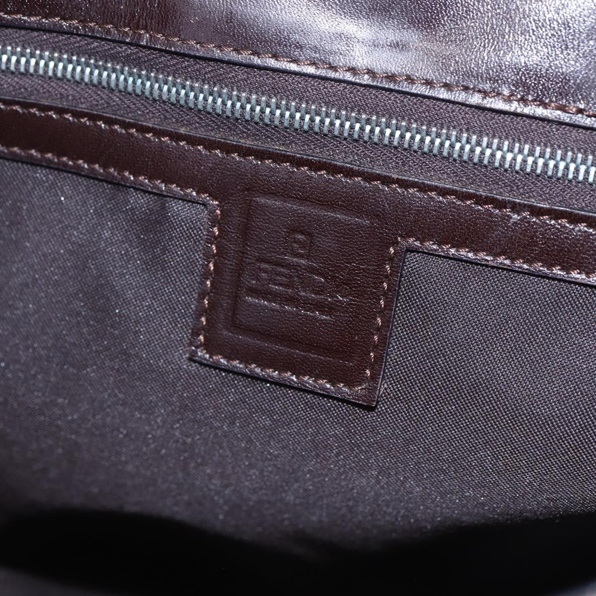 Fendi Vintage Shoulder Bag Zucca Canvas, BROWN, CANVAS, Shoulder bag