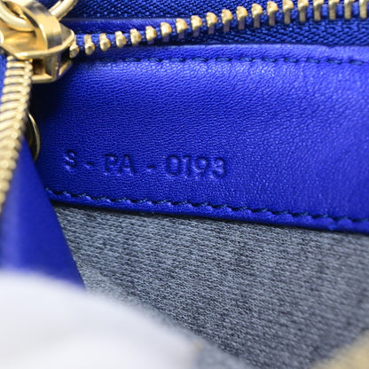 Celine Trio Crossbody Bag Leather, BLUE, LEATHER, Crossbody bag