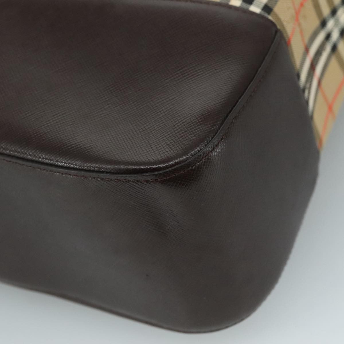 Burberry Nova check Shoulder bag Canvas and Leather, BEIGE, CANVAS, Shoulder bag