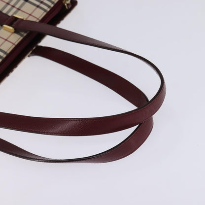 Burberry Nova Check Tote canvas check pattern, BEIGE, CANVAS, Tote bag