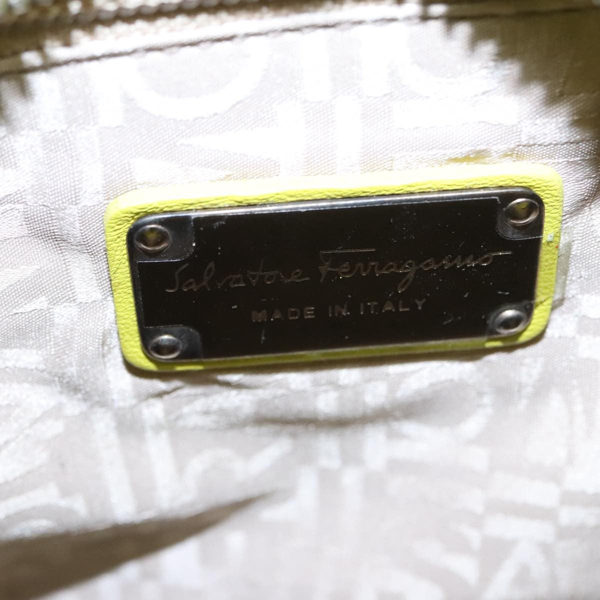 Salvatore Ferragamo Sofia Satchel Raffia with Leather, GREEN, WOOD, Handbag