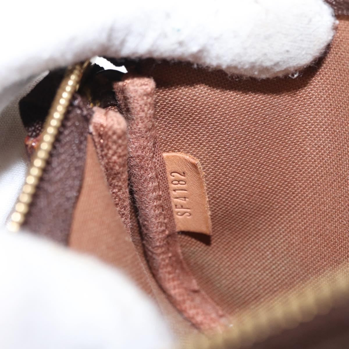 Louis Vuitton Mini pochette accessoires Canvas, BROWN, CANVAS, Clutche & pouche