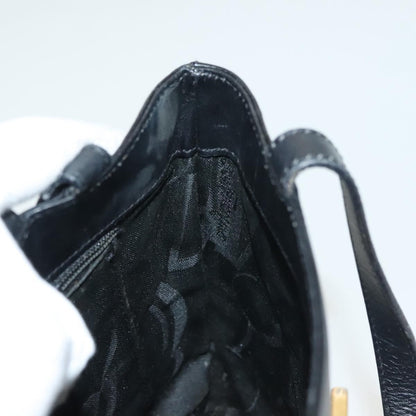 Salvatore Ferragamo Vintage Handbag Leather, BLACK, LEATHER, Handbag