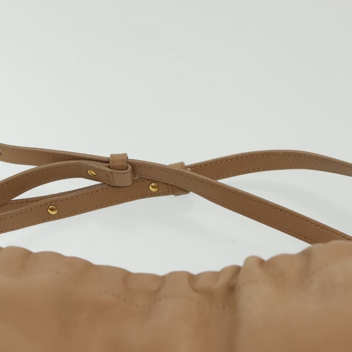 Celine Bicolor Drawstring Cabas Tote Leather, BEIGE, LEATHER, Tote bag