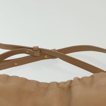 Celine Bicolor Drawstring Cabas Tote Leather, BEIGE, LEATHER, Tote bag