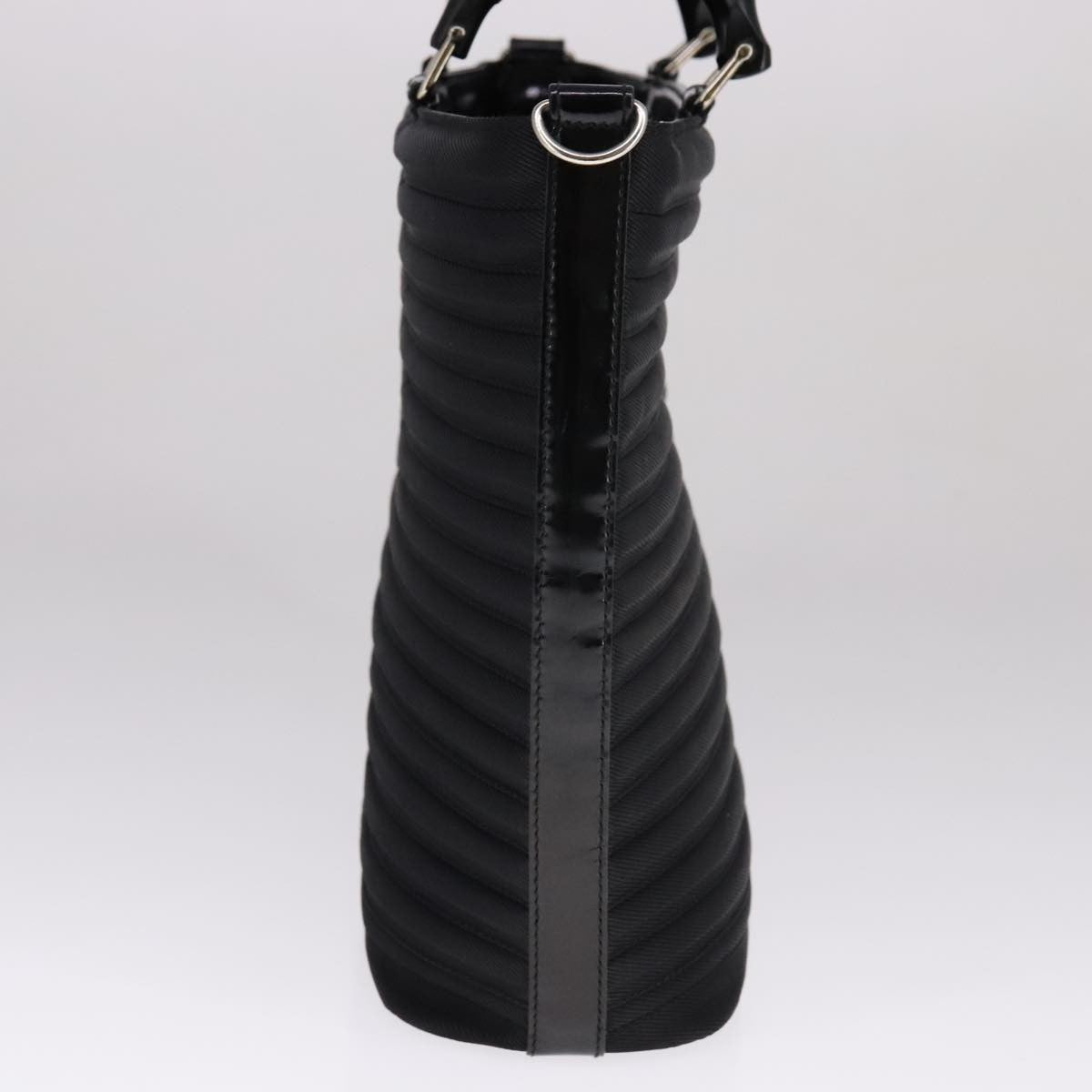 Gucci Convertible Bamboo Zip Tote Nylon, Black, Nylon, Tote Bag