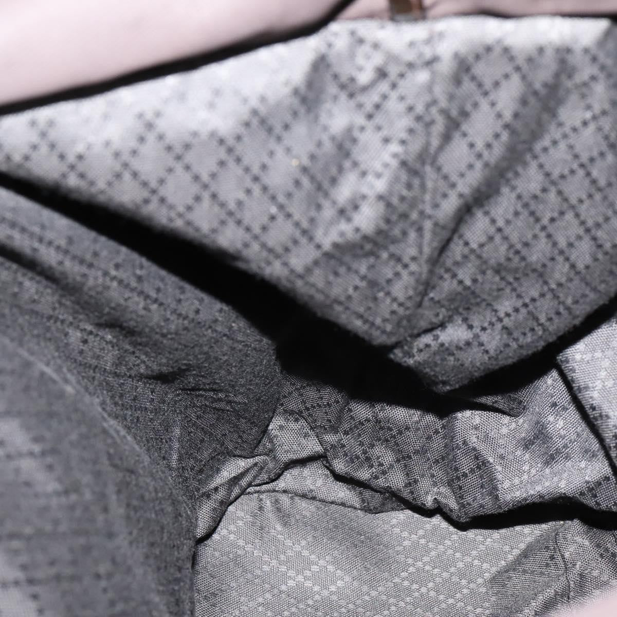 Gucci Vintage Bamboo Handle Tote Nylon, BROWN, NYLON, Tote bag