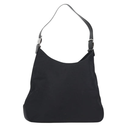 Salvatore Ferragamo Vala Shoulder Bag Nylon, BLACK, NYLON, Shoulder bag