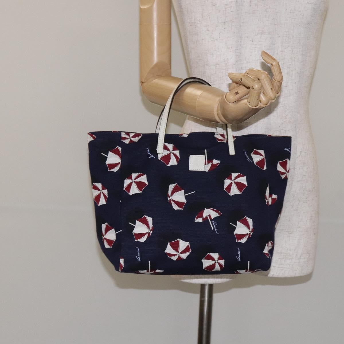 Gucci Open Tote (Outlet) Umbrella Canvas, PURPLE, CANVAS, Tote bag