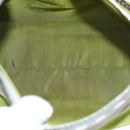 Burberry Nova check Pochette Nylon, GREEN, NYLON, Clutche & pouche