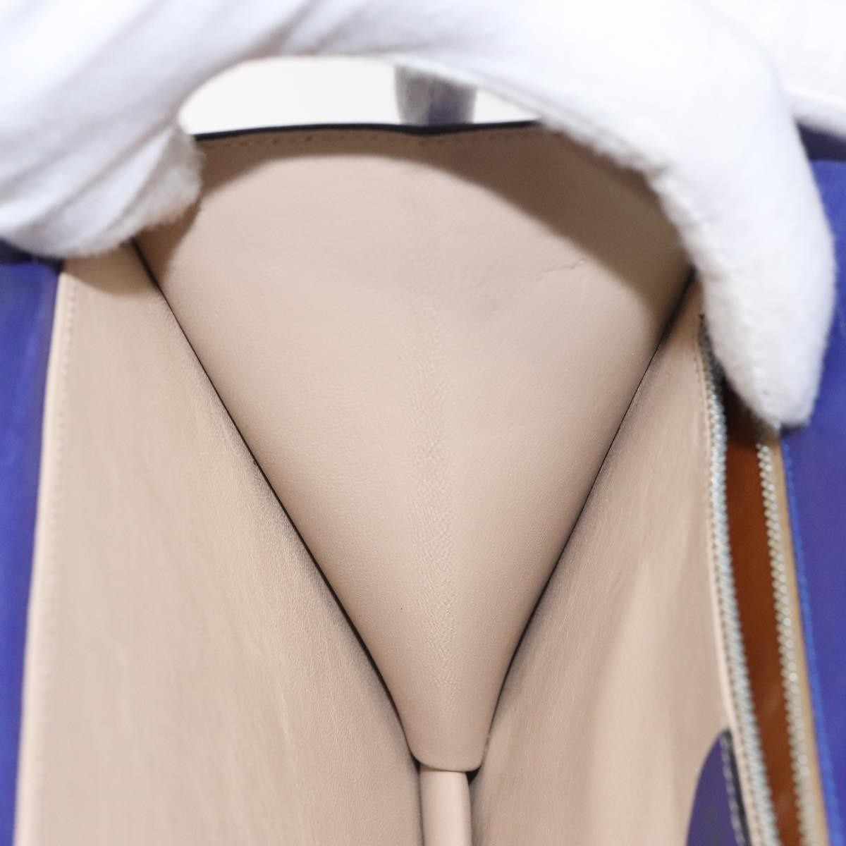 Celine Gancini Handbag Leather, PURPLE, LEATHER, Handbag