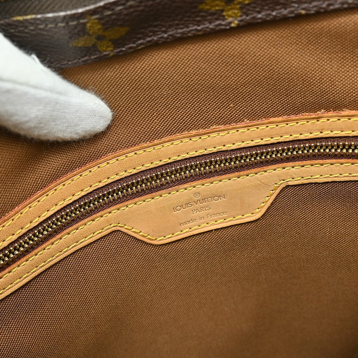 Louis Vuitton Cabas Mezzo Monogram Canvas, BROWN, CANVAS, Tote bag