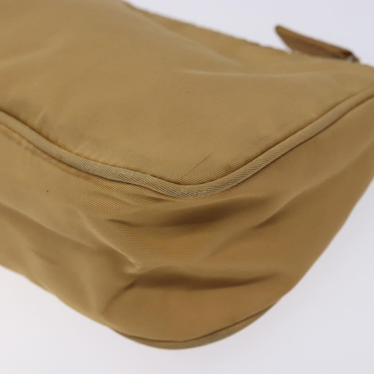 Prada Pochette Shoulder Bag Tessuto, BEIGE, NYLON, Clutche & pouche