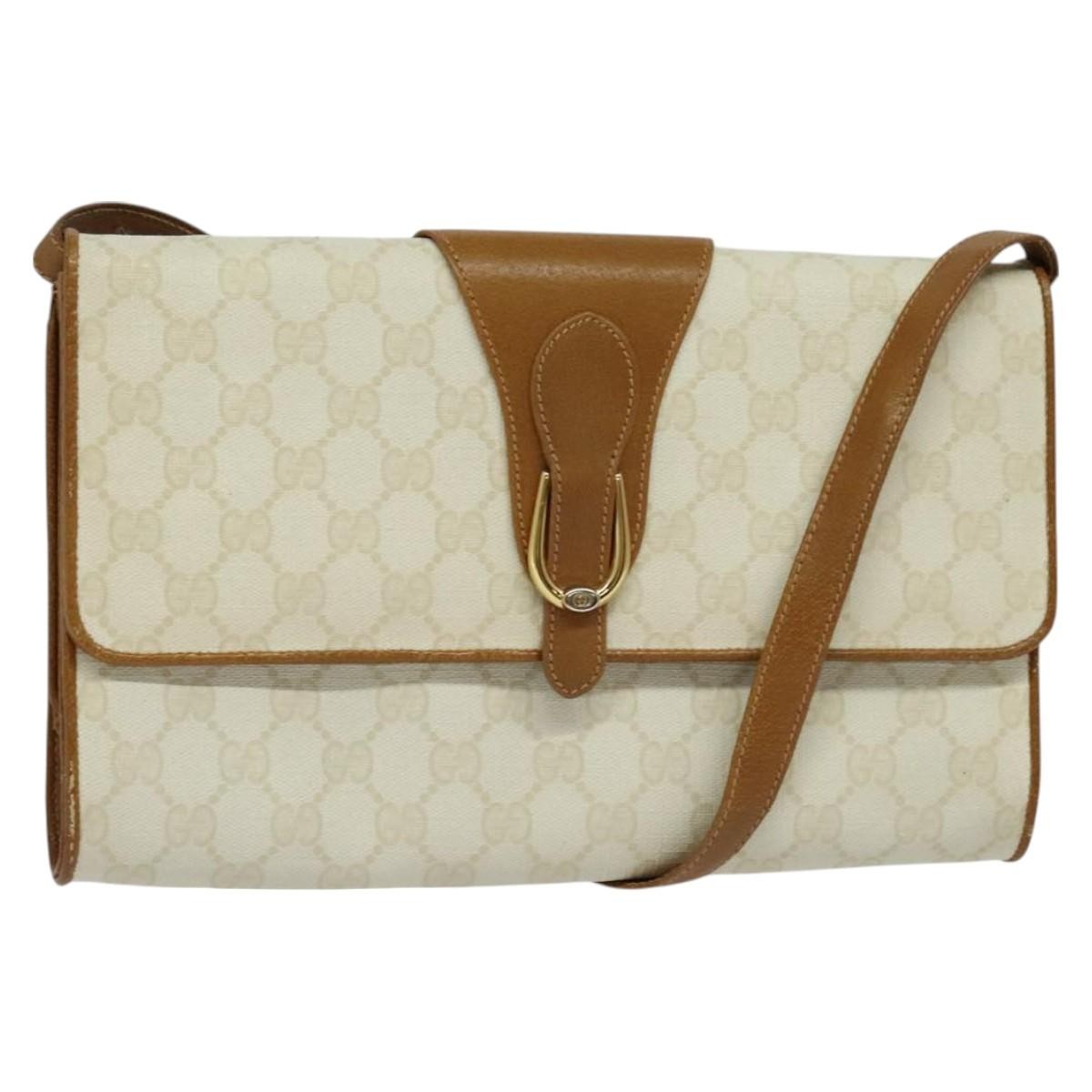 Gucci Micro GG supreme shoulder bag GG canvas, WHITE, CANVAS, Shoulder bag