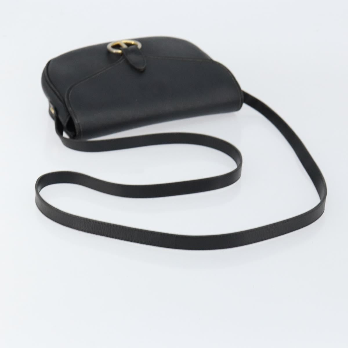 Christian Dior Vintage Honeycomb Flap Crossbody Bag Canvas and Leather, BLACK, CANVAS, Shoulder bag