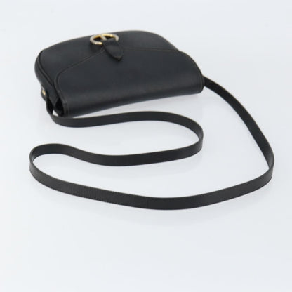 Christian Dior Vintage Honeycomb Flap Crossbody Bag Canvas and Leather, BLACK, CANVAS, Shoulder bag
