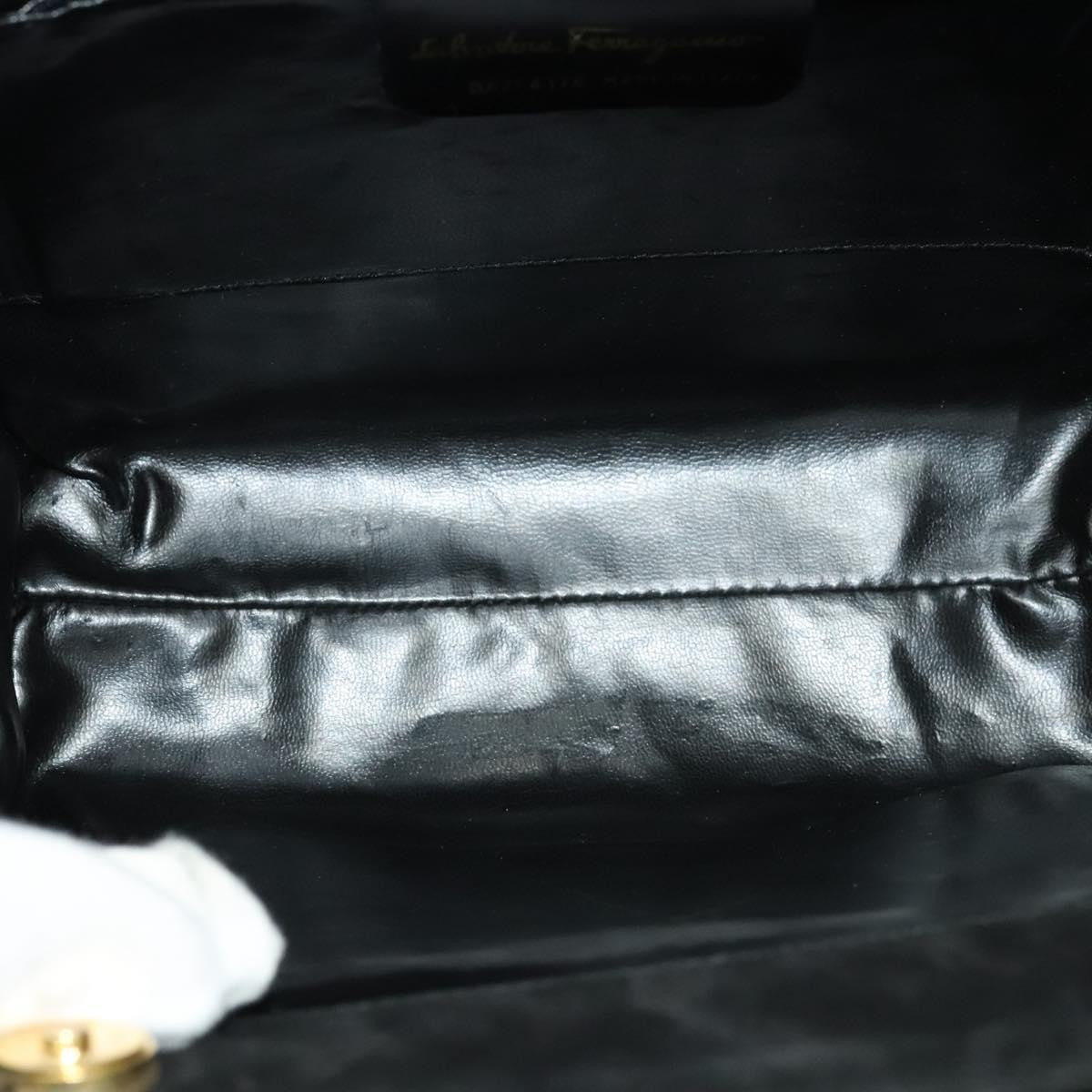 Salvatore Ferragamo Convertible Vara Bow Tote Suede, BLACK, SUEDE, Handbag