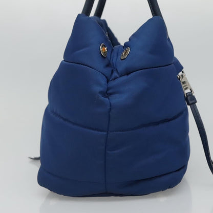 Prada Bomber Tote Tessuto, BLUE, NYLON, Tote bag