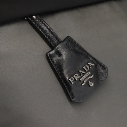 Prada Convertible Double Tote Tessuto, BLACK, NYLON, Handbag