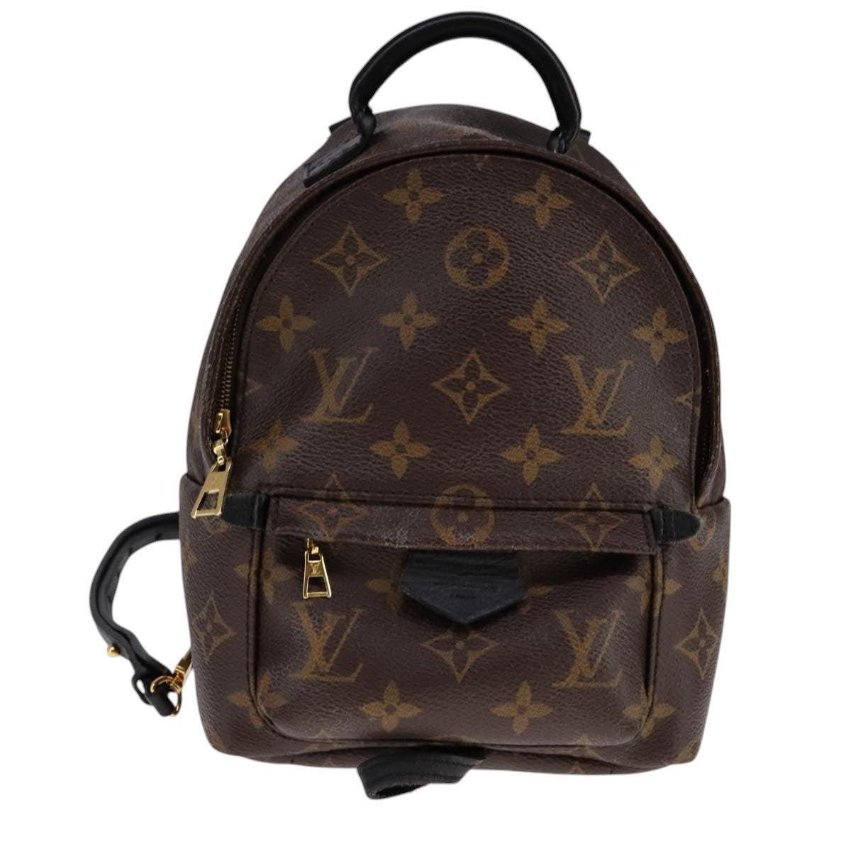 Louis Vuitton Palm Springs Backpack Monogram Canvas, BROWN, CANVAS, Backpack