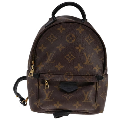 Louis Vuitton Palm Springs Backpack Monogram Canvas, BROWN, CANVAS, Backpack
