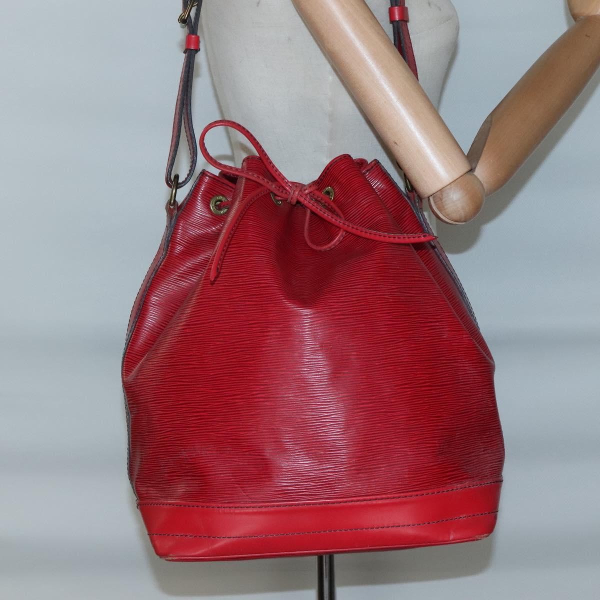 Louis Vuitton Noe Handbag Epi Leather, RED, LEATHER, Handbag