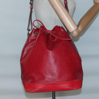Louis Vuitton Noe Handbag Epi Leather, RED, LEATHER, Handbag
