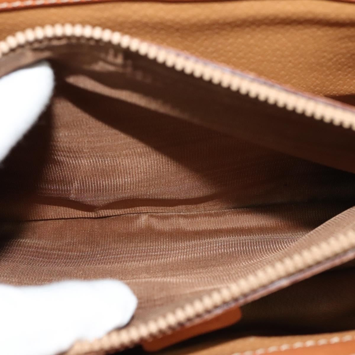 Celine Vintage Convertible Top Handle Bag Macadam Coated Canvas, BEIGE, CANVAS, Handbag