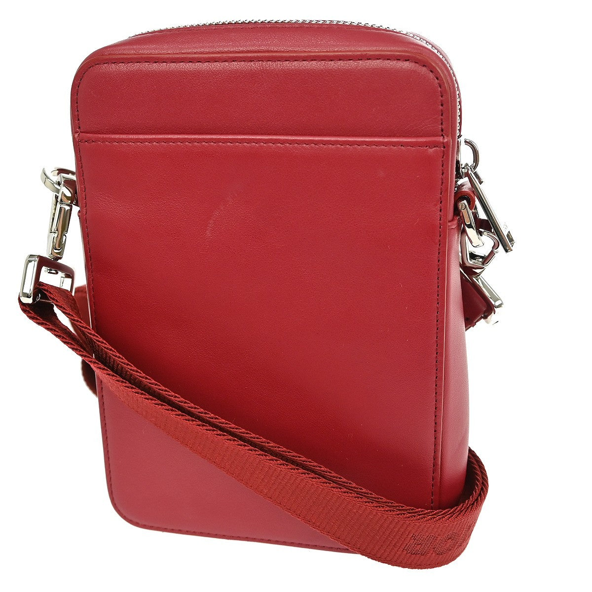 Christian Dior World Tour Zip Messenger Pouch Oblique Galaxy Leather, RED, LEATHER, Shoulder bag