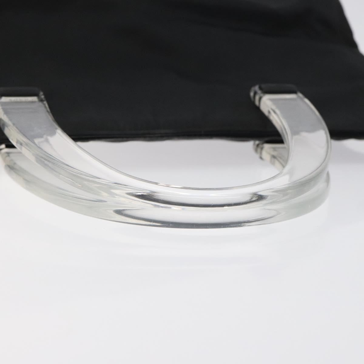 Prada Resin Handle Tote Tessuto, BLACK, NYLON, Tote bag