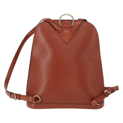 Louis Vuitton Gobelins Backpack Epi Leather, BROWN, LEATHER, Backpack
