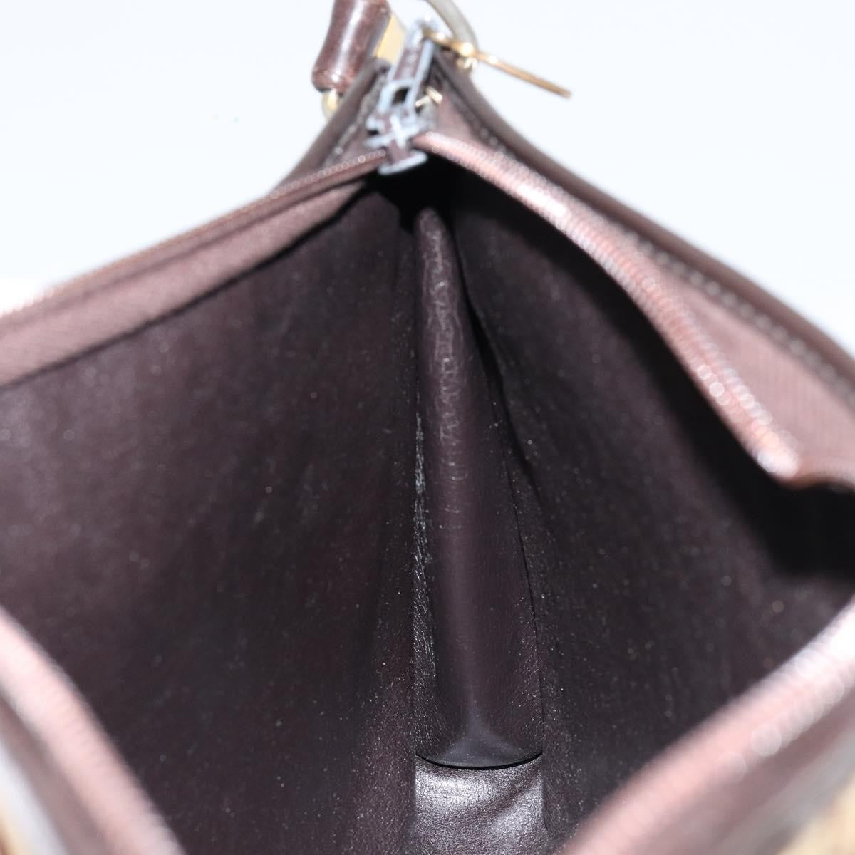 Christian Dior Vintage Trotter Shoulder Bag Canvas, BEIGE, CANVAS, Shoulder bag