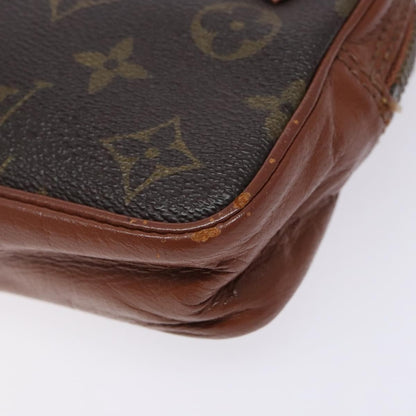Louis Vuitton Monogram Clutch Monogram Canvas, BROWN, CANVAS, Clutche & pouche