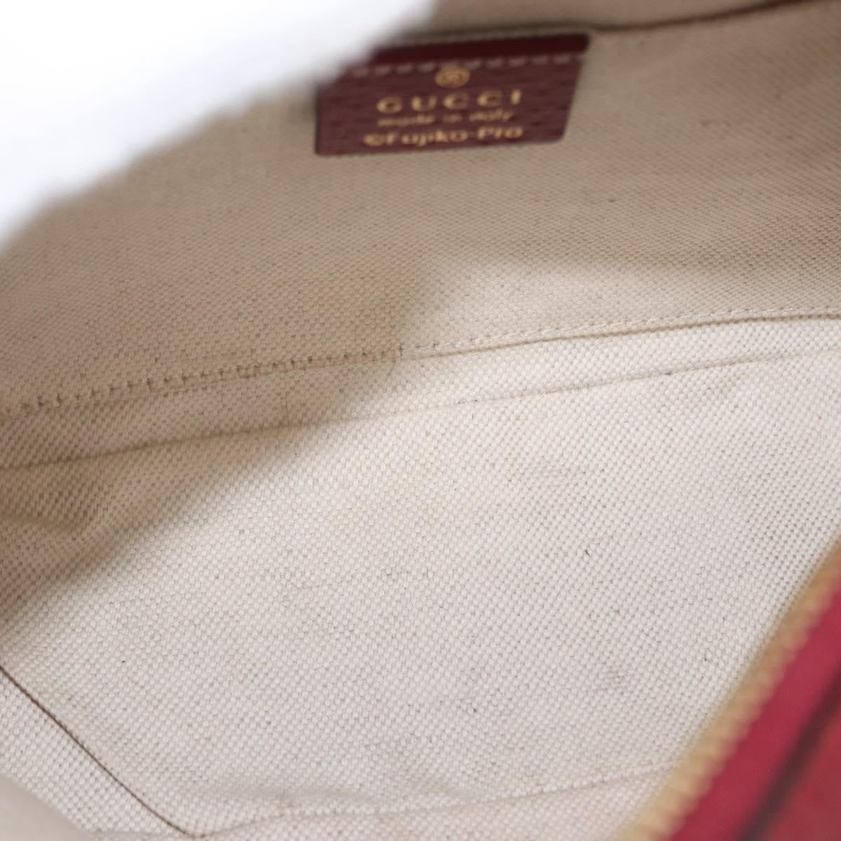 Gucci Doraemon Ophidia Zip Around Camera Bag Printed Mini GG Coated Canvas, BEIGE, CANVAS, Shoulder bag