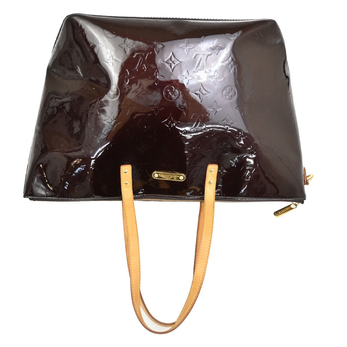 Louis Vuitton Bellevue Handbag Monogram Vernis, BURGUNDY, PATENT_LEATHER, Shoulder bag