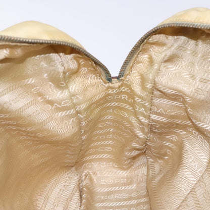 Prada Vintage Zip Handbag Tessuto, BEIGE, NYLON, Handbag