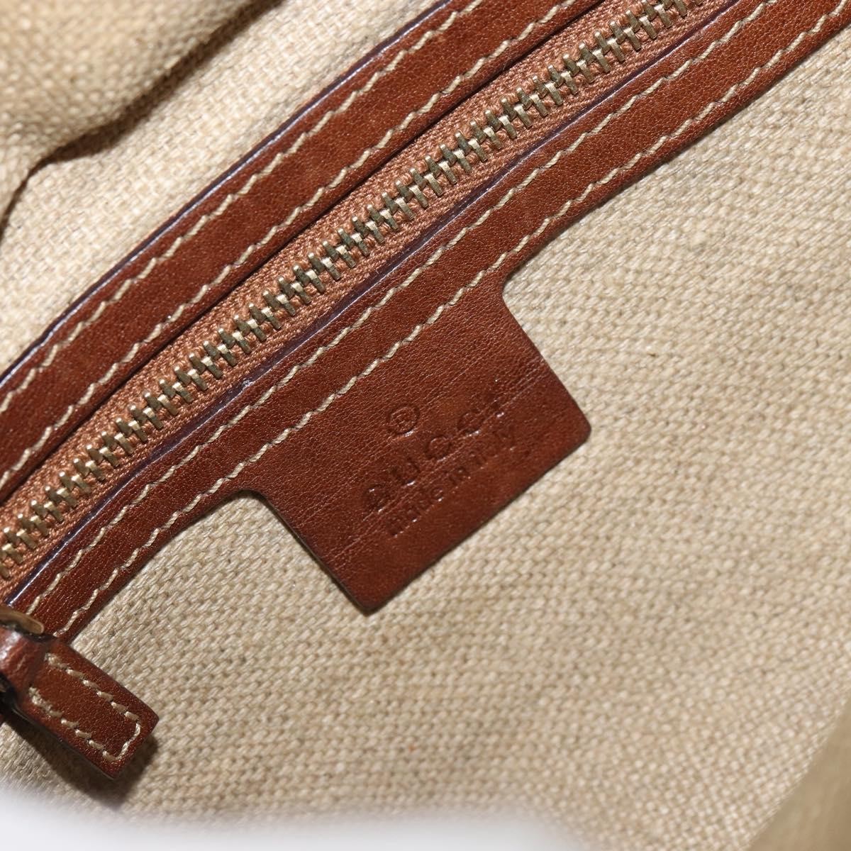 Gucci Vintage Bamboo Shoulder Bag Canvas, BEIGE, CANVAS, Shoulder bag