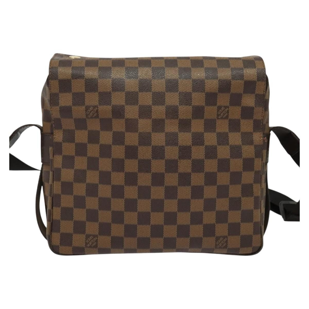Louis Vuitton Naviglio Handbag Damier, BROWN, CANVAS, Shoulder bag
