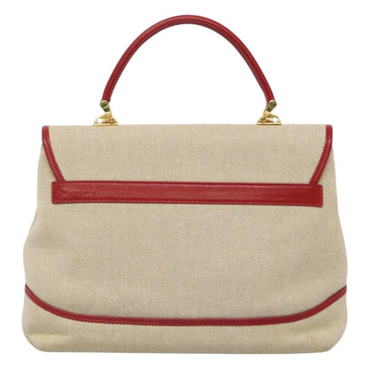 Bally Handbag Canvas, BEIGE, CANVAS, Handbag