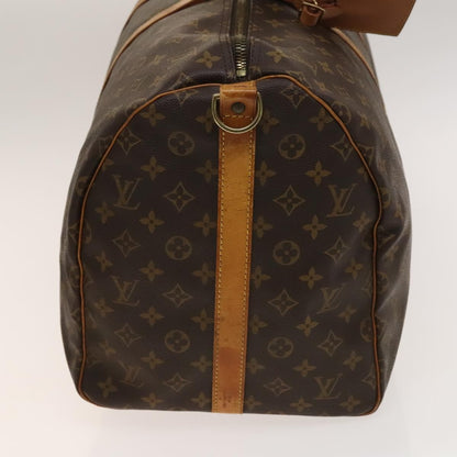Louis Vuitton Keepall Bag Monogram Canvas, BROWN, CANVAS, Travel bag