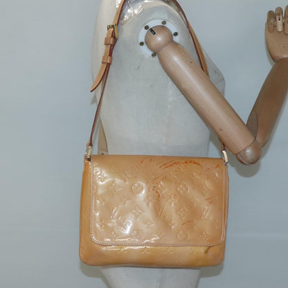 Louis Vuitton Thompson Street Handbag Monogram Vernis, BEIGE, PATENT_LEATHER, Handbag