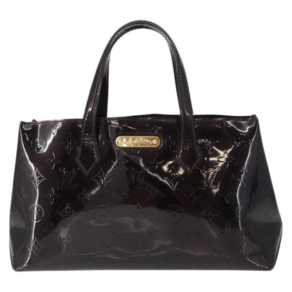 Louis Vuitton Wilshire Handbag Monogram Vernis, BURGUNDY, PATENT_LEATHER, Handbag