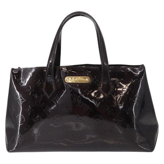 Louis Vuitton Wilshire Handbag Monogram Vernis, BURGUNDY, PATENT_LEATHER, Handbag